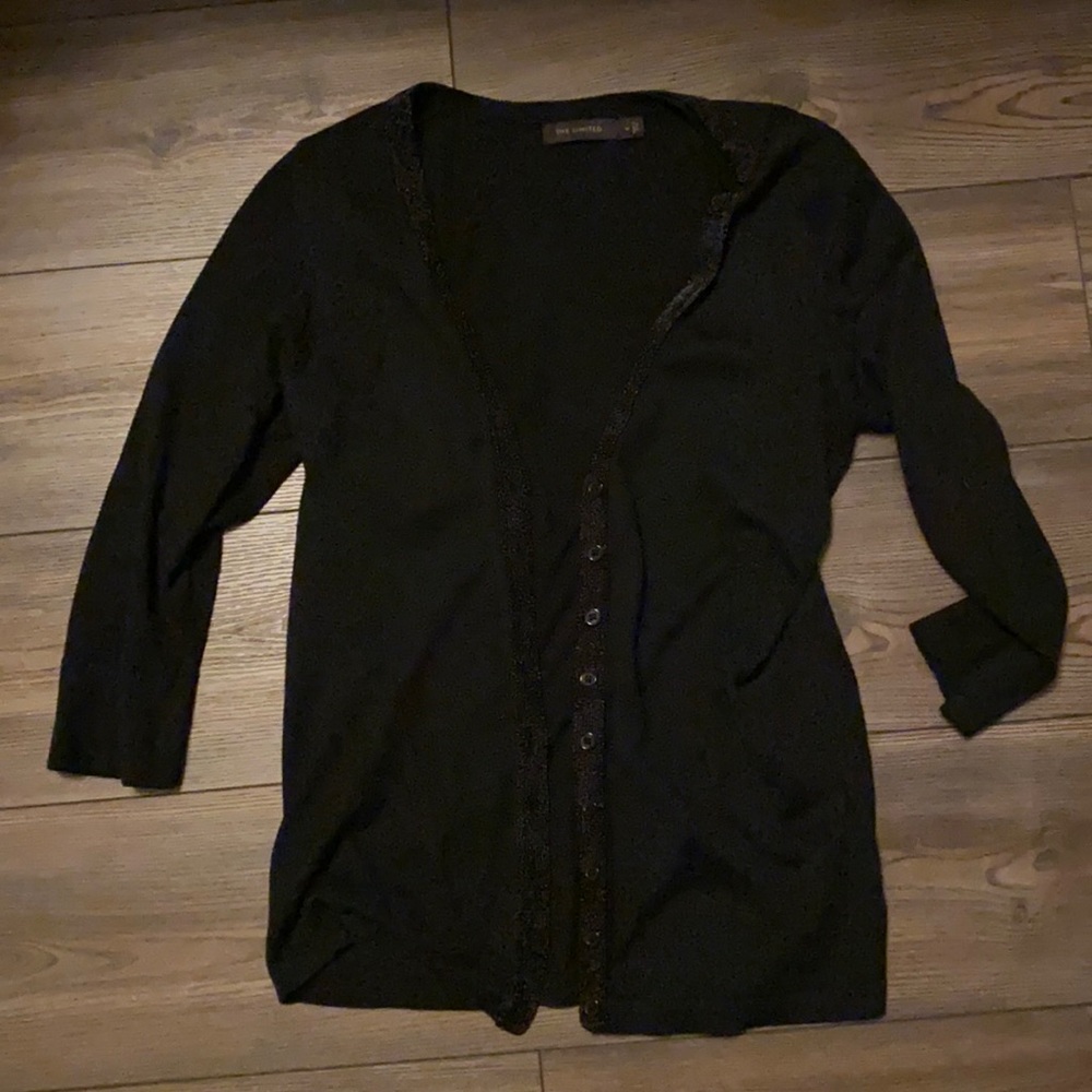 Black cardigan from the Limited